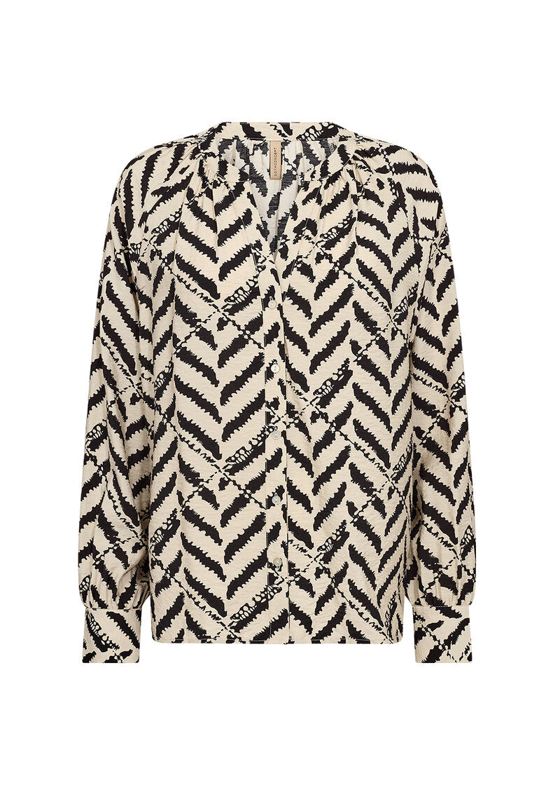Inarose Blouse Women Black Combi Soyaconcept