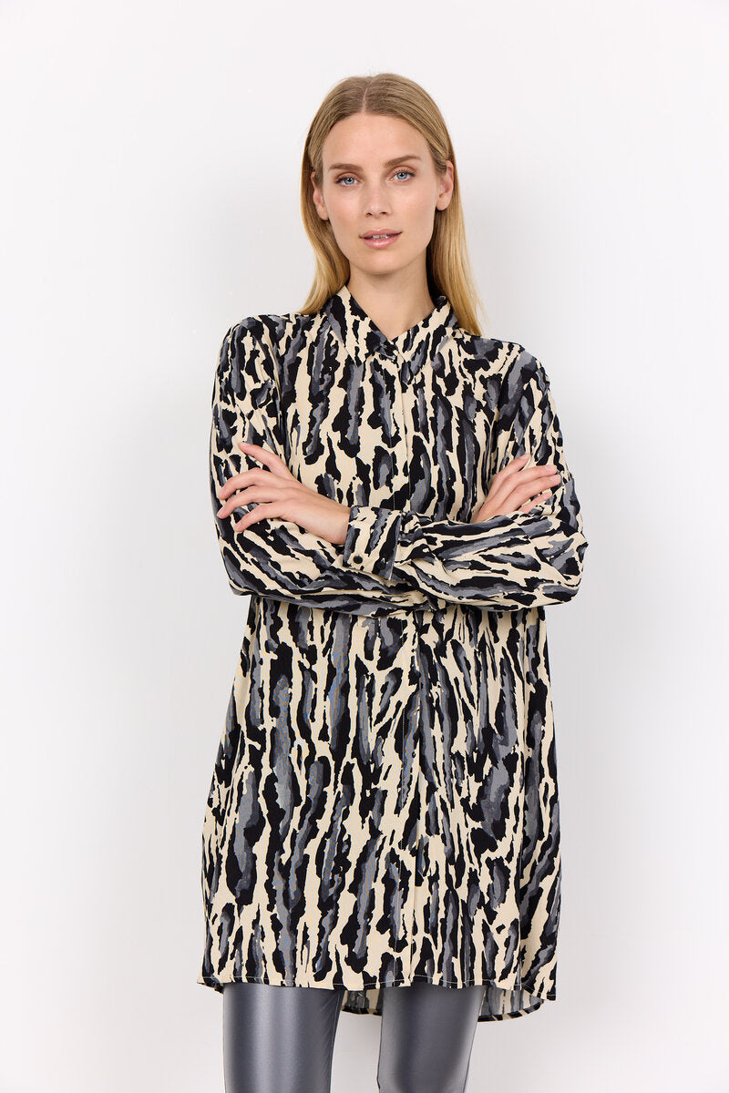 Iona Tunic Women Black Combi Soyaconcept