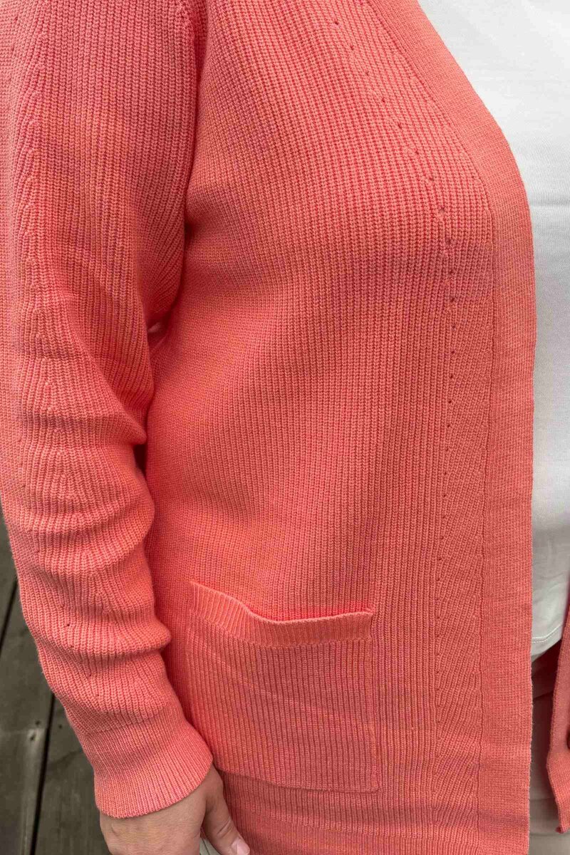 Kanita 13 Cardigan Dam Peach Pink Melange Soyaconcept