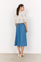 Liv 52 Skirt Women's Medium Blue Soyaconcept