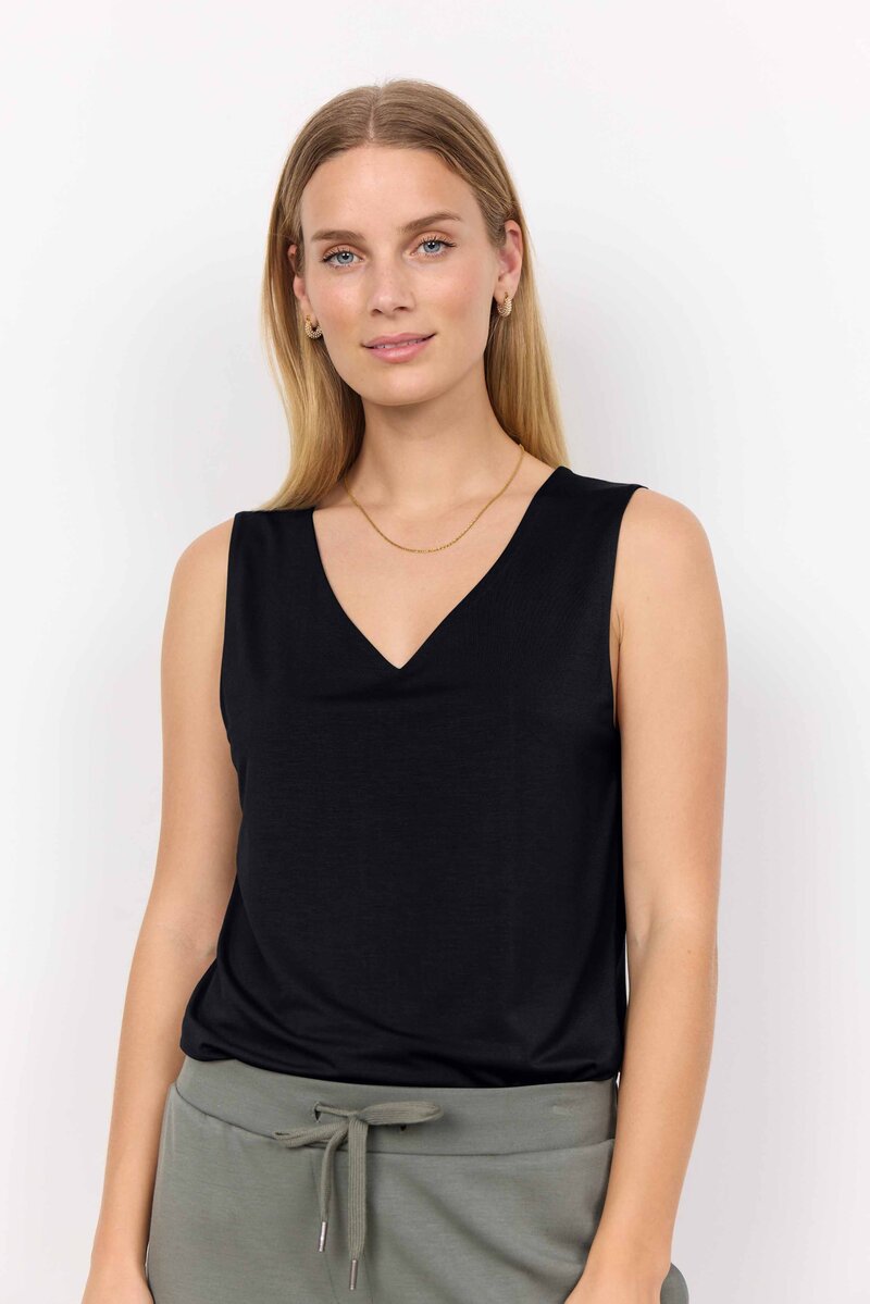 Marica 283 V-ringat Linne Dam Black Soyaconcept