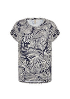 Marica 330 Short-Sleeved Top Women Navy Combi Soyaconcept