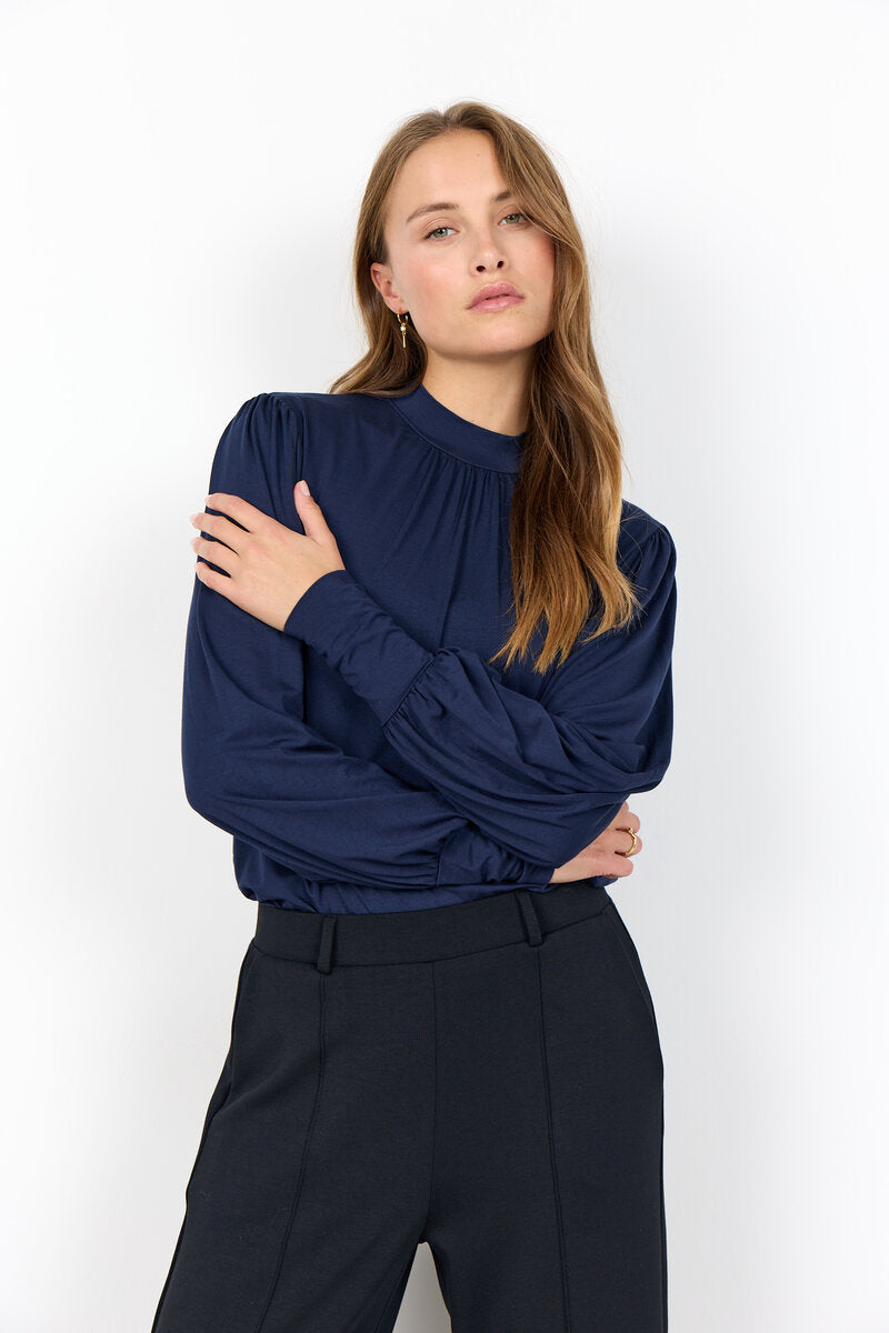 Marica 344 Blus Dam Navy Blazer Soyaconcept