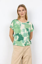 Marica 350 T-Shirt Dam Frosty Spruce Combi Soyaconcept