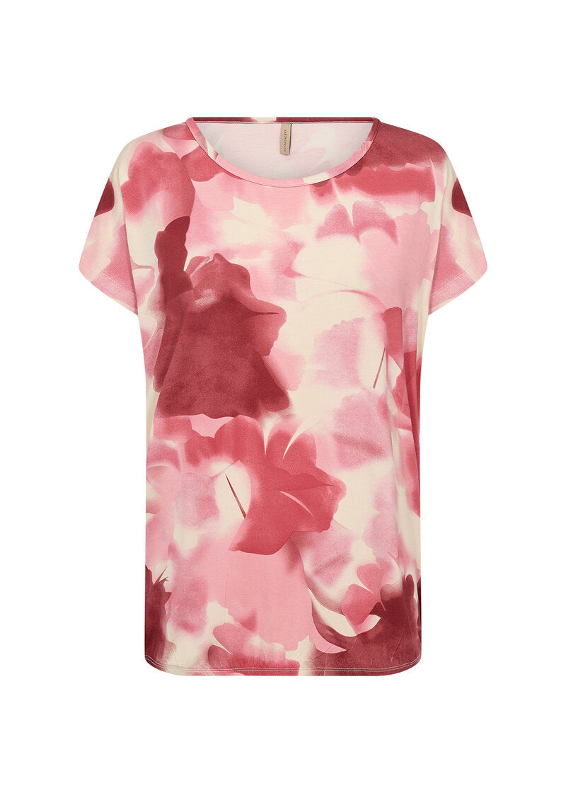 Marica 350 T-Shirt Dam Rapture Rose Combi Soyaconcept