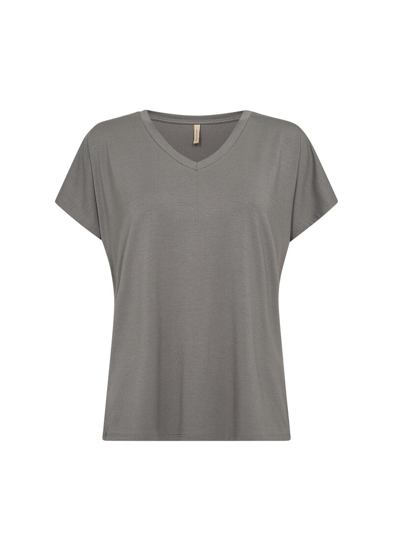 Marica V-Neck T-Shirt Ladies Misty Soyaconcept