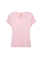 Marica V-Neck T-Shirt Women Rose Soyaconcept