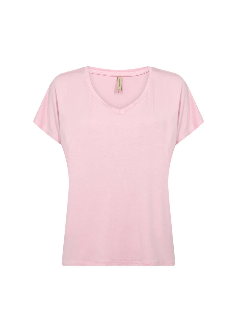 Marica V-Neck T-Shirt Women Rose Soyaconcept