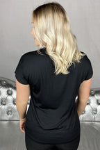 Marica V-Neck T-Shirt Women Black Soyaconcept