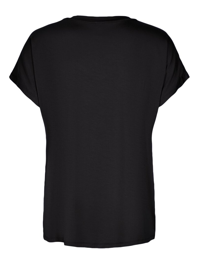 Marica V-Neck T-Shirt Women Black Soyaconcept