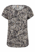 Minea1 Blouse Women Black Combi Soyaconcept