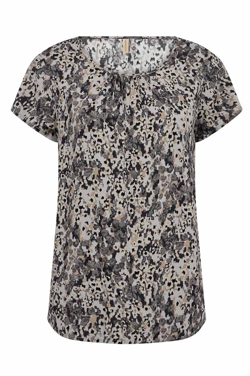 Minea1 Blouse Women Black Combi Soyaconcept