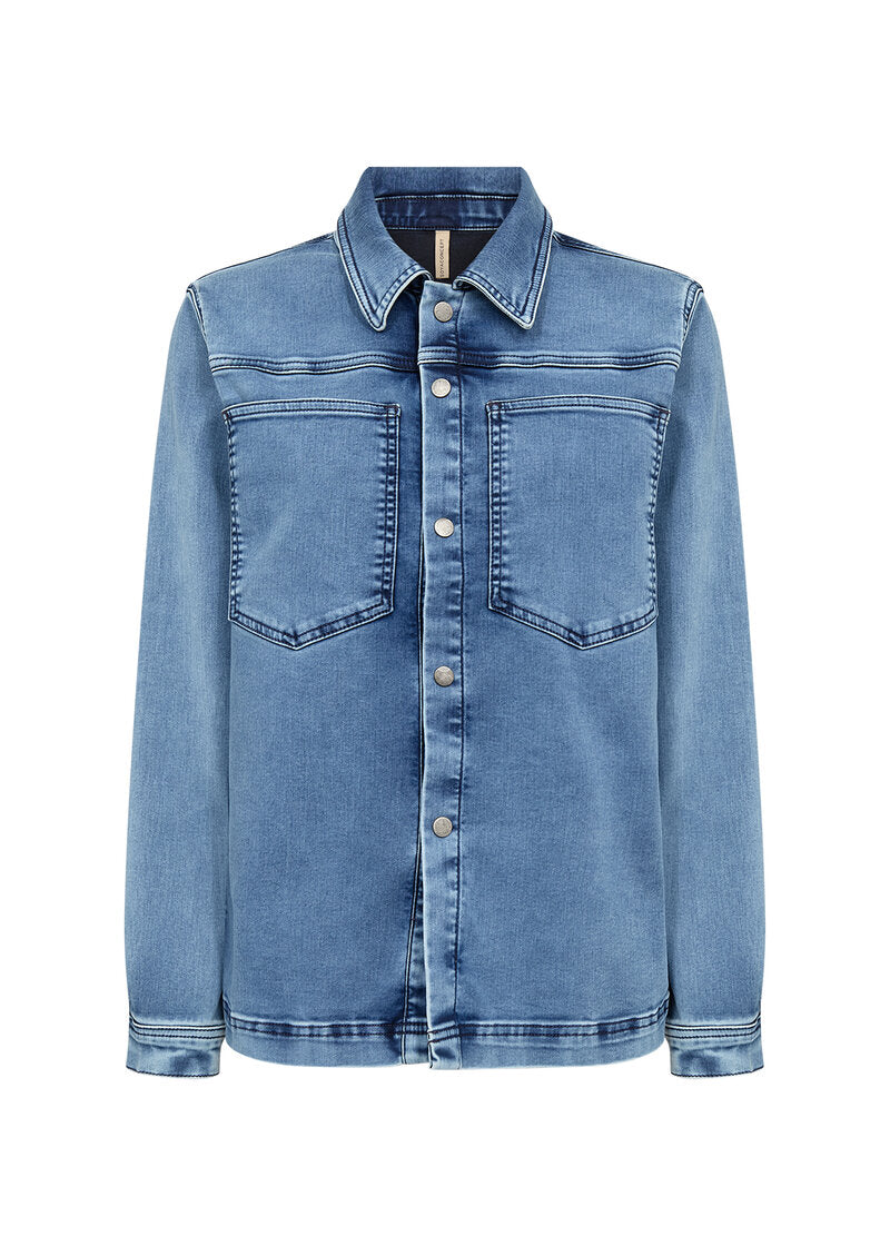 Nadira 15 Skjorta Dam Medium Blue Soyaconcept