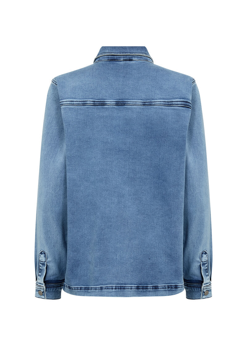 Nadira 15 Skjorta Dam Medium Blue Soyaconcept