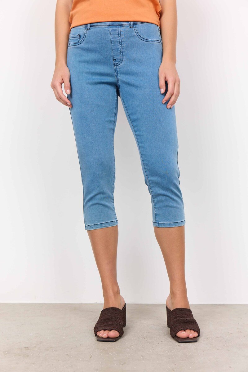 Nadira 2-B Capri Women's Light Blue Denim Soyaconcept