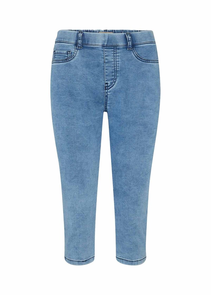 Nadira 2-B Capri Women's Light Blue Denim Soyaconcept
