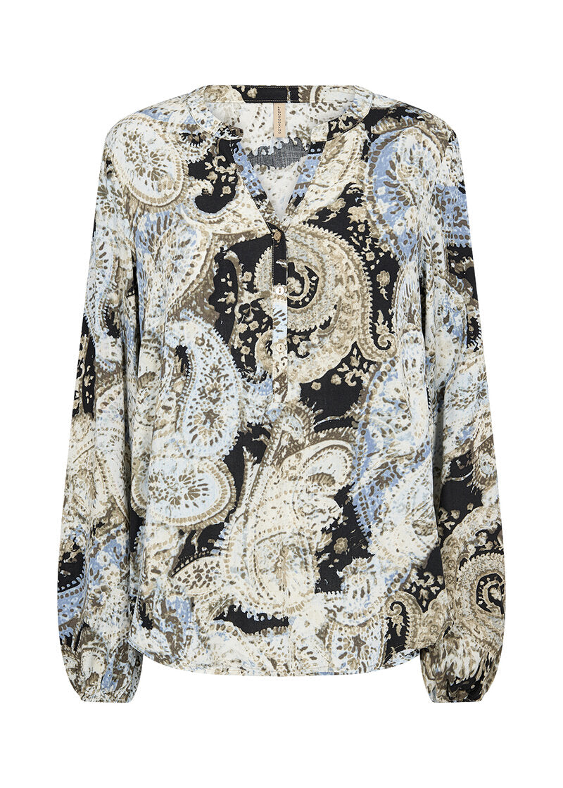 Nami Blus Dam Flint Blue Combi Soyaconcept