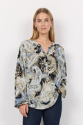 Nami Blus Dam Flint Blue Combi Soyaconcept