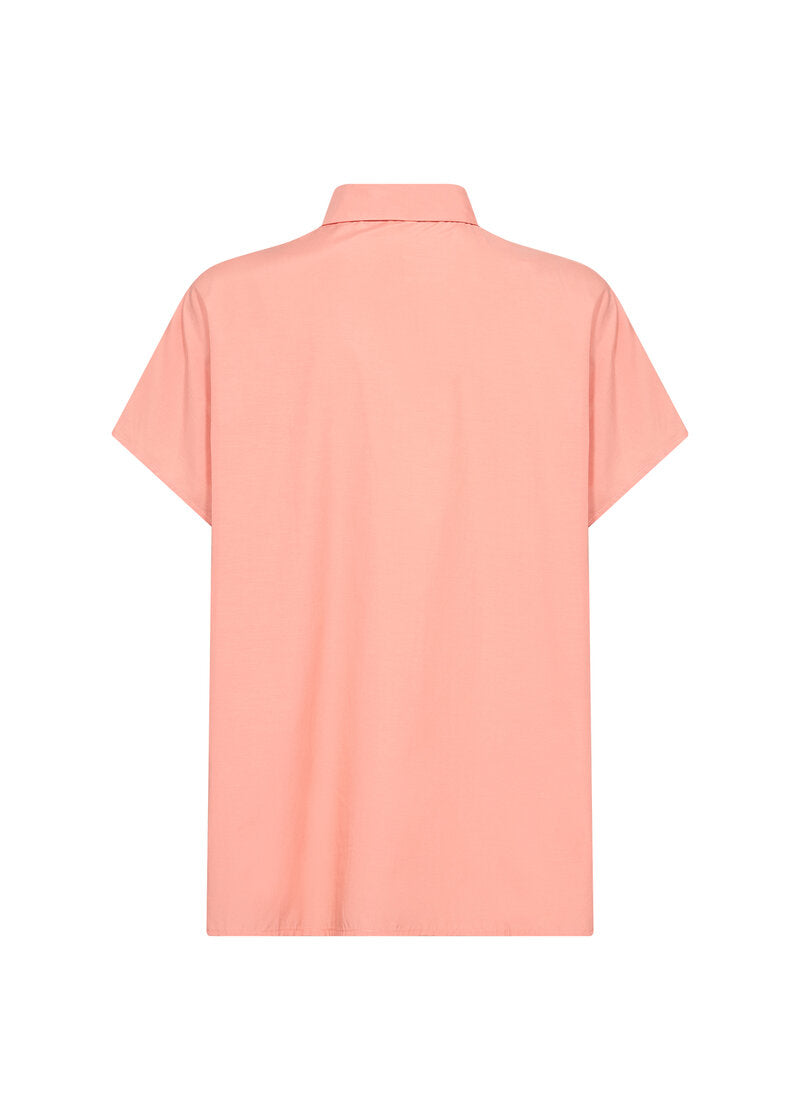Netti 94 Kortärmad Skjorta Dam Peach Pink Soyaconcept