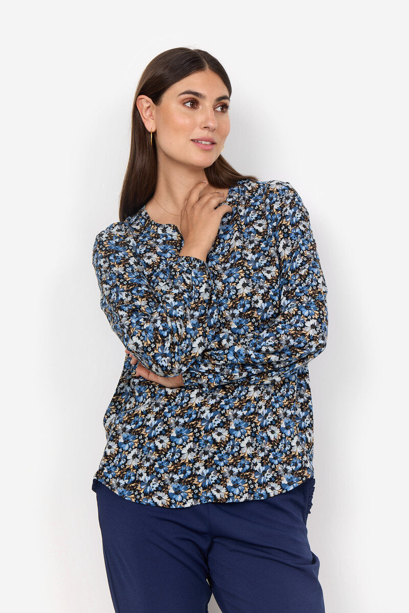 Olin 1 Blus Dam Air Blue Combi Soyaconcept