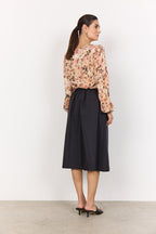 Pammi 1 Blus Dam Peach Pink Combi Soyaconcept