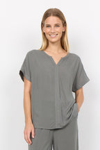 Radia 9 V-Neck Blouse Women Misty Soyaconcept