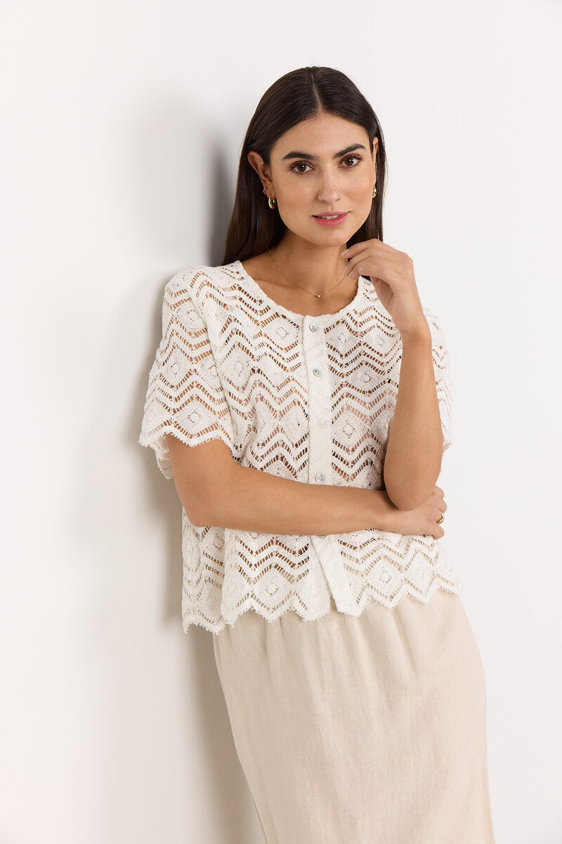 Rusla 3 Cardigan Dam OffWhite Soyaconcept