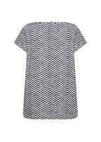 Selia 1 Blus Dam Navy Combi Soyaconcept
