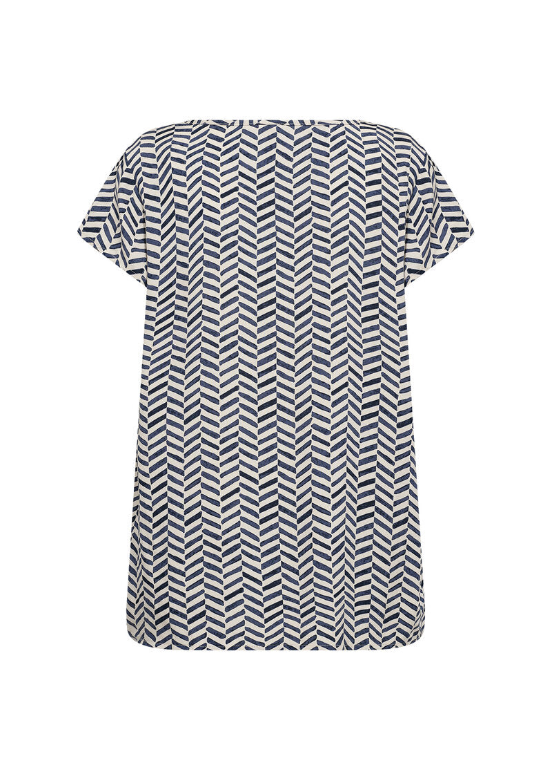 Selia 1 Blus Dam Navy Combi Soyaconcept