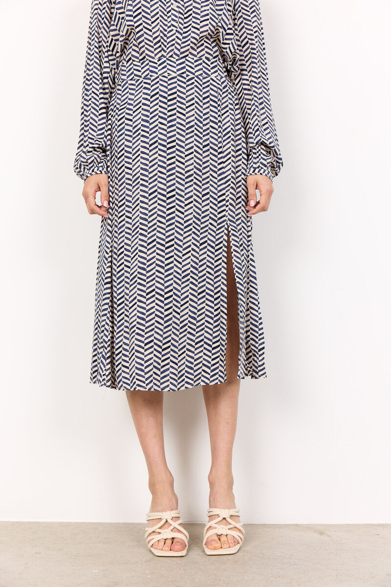 Selia 3 Skirt Women Navy Combi Soyaconcept