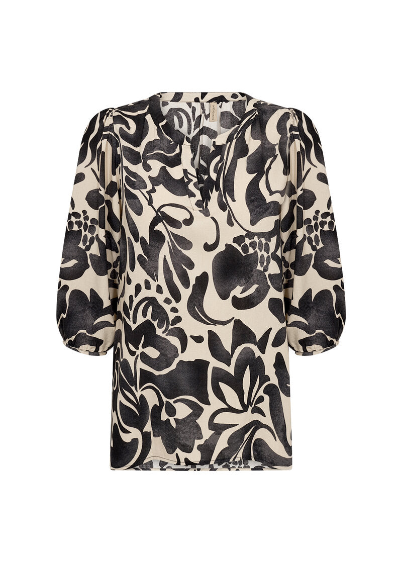 Senta 1 Blouse Women Black Combi Soyaconcept