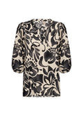 Senta 1 Blouse Women Black Combi Soyaconcept