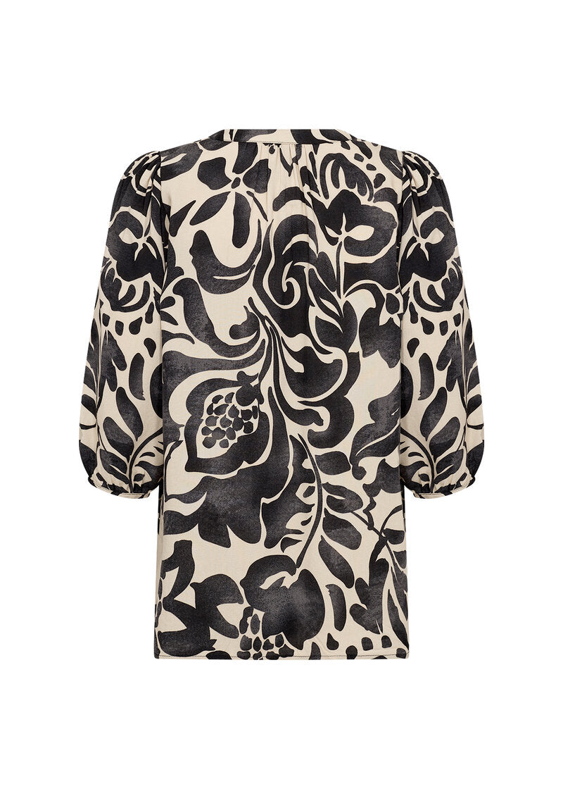 Senta 1 Blouse Women Black Combi Soyaconcept