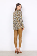 Tarita Blouse Women Golden Yellow Combi Soyaconcept