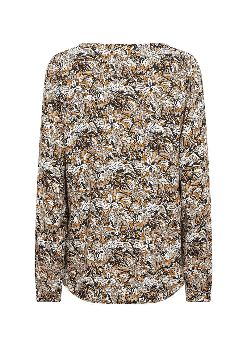 Tarita Blouse Women Golden Yellow Combi Soyaconcept