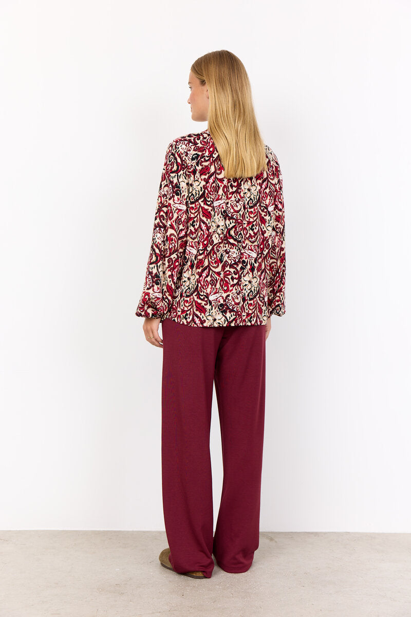 Vava 1 Blus Dam Red Combi Soyaconcept