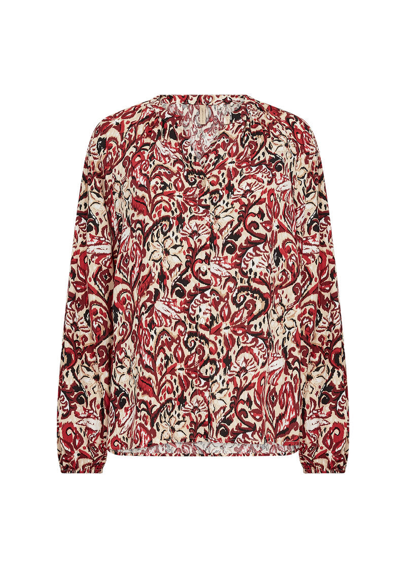 Vava 1 Blus Dam Red Combi Soyaconcept