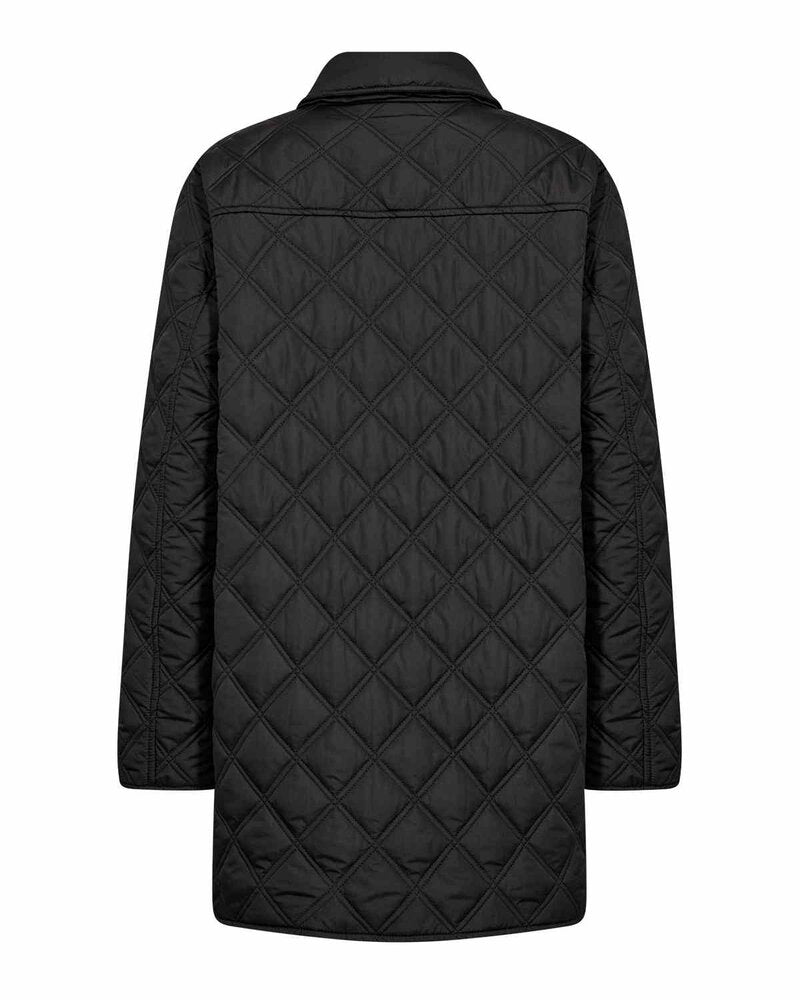 Stacie 15 Quiltad Jacka Dam Black | Smilebutiken - Wasabiconcept