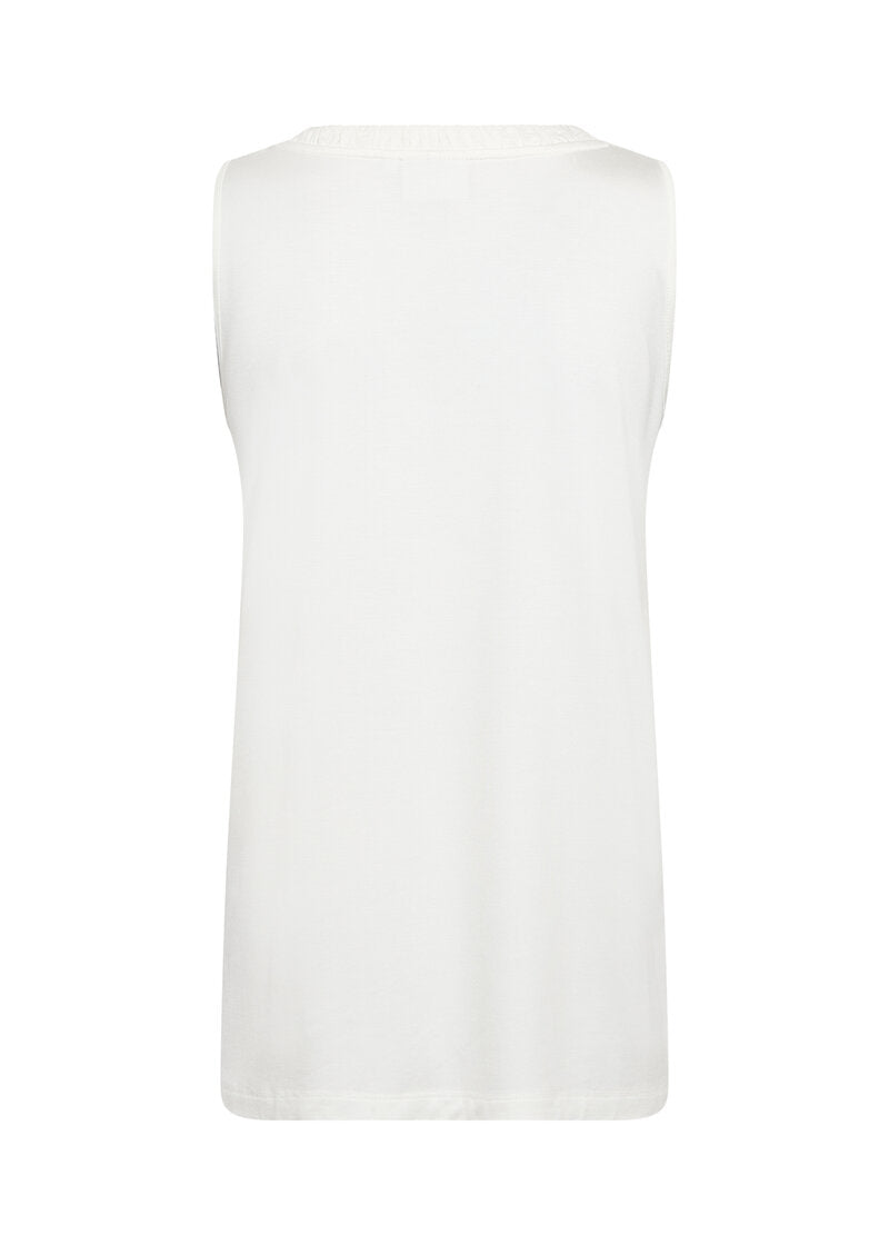 Stella 17 Sleeveless Top White | Smilebutiken - Wasabiconcept