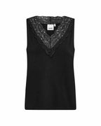 Stella 47 Linne Med Spets Dam Black | Smilebutiken - Wasabiconcept