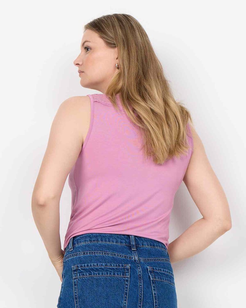 Stella 47 Linne Med Spets Dam Mauve Orchid | Smilebutiken - Wasabiconcept