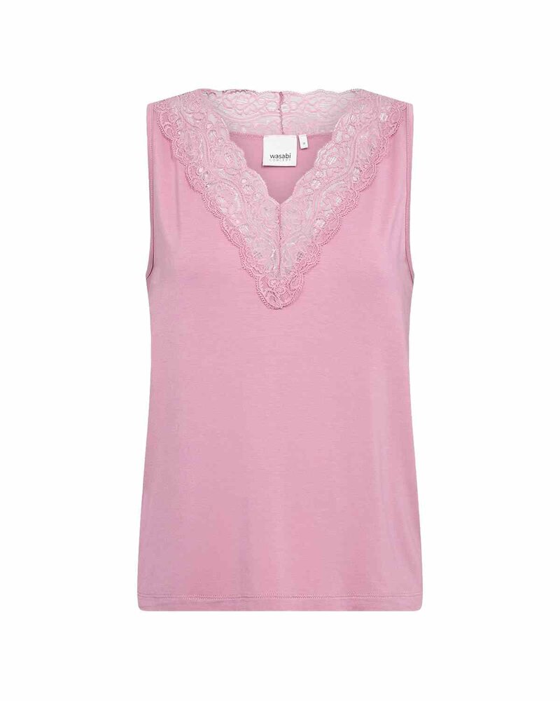 Stella 47 Linne Med Spets Dam Mauve Orchid | Smilebutiken - Wasabiconcept