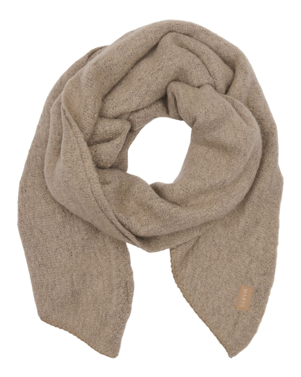 Stickad Scarf Dam Beige Fango | Smilebutiken - Marta du Chateau