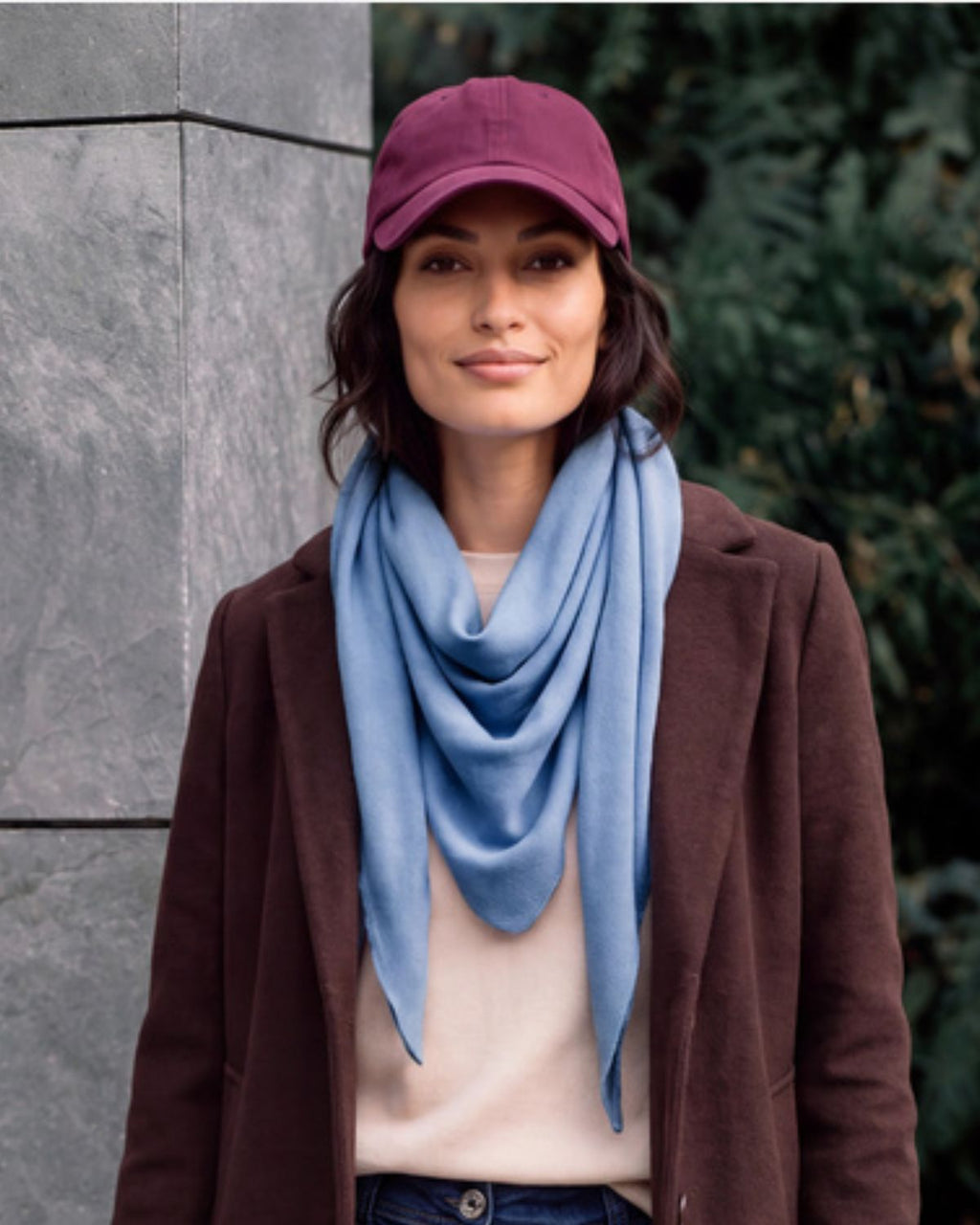 Tora Triangel Scarf Dam Ljusblå North Blue | Smilebutiken - Cecil