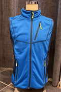 Draft Fleece Vest Men Azure Blue Tuxer