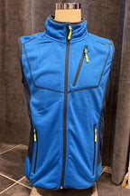 Draft Fleece Vest Men Azure Blue Tuxer