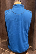 Draft Fleece Vest Men Azure Blue Tuxer