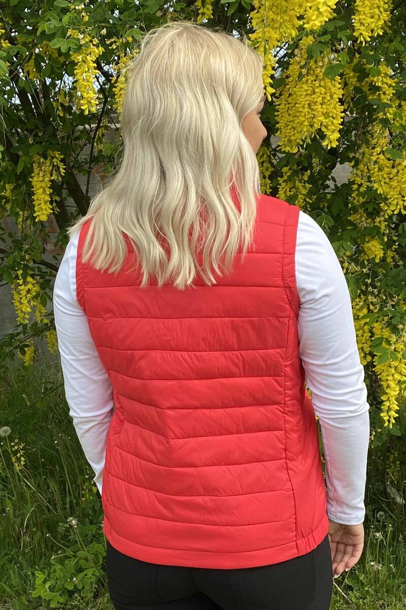 Tuxer Geilo Lightweight Vest Women Molten Red - Tuxer