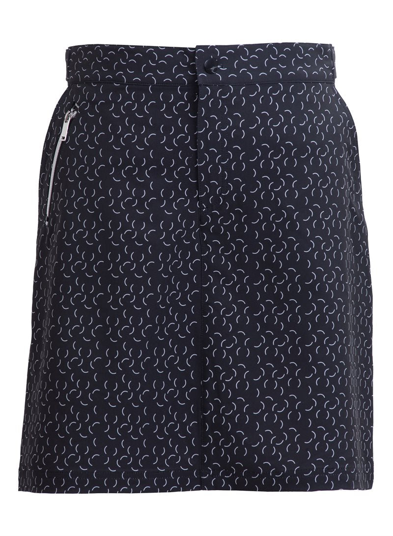 Tuxer Hollie Stretch Skort Women Black Print - Tuxer