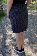Tuxer Hollie Stretch Skort Women Black Print - Tuxer